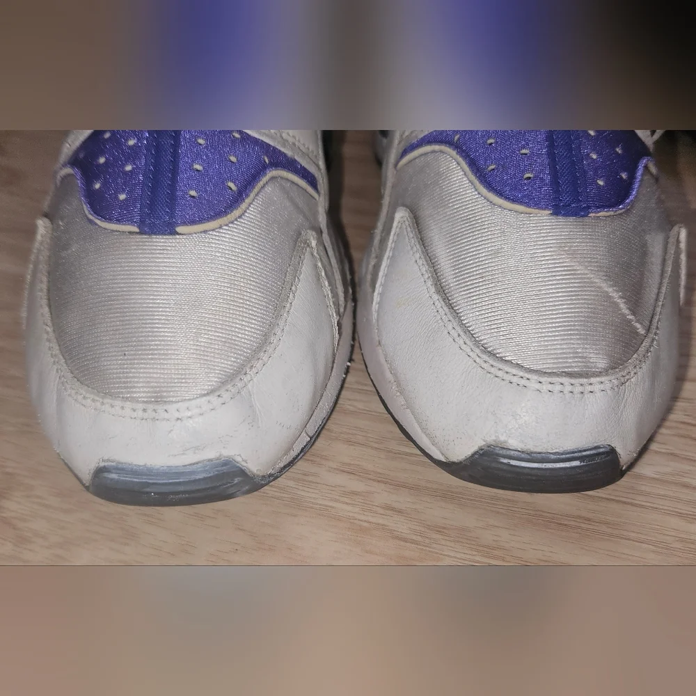 Nike Air Huarache Sneakers Purple White Trainers Women's Size 9 Shoes - Picture 14 of 16